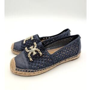 Sam Edelman Khiara Espadrille Flats Women's Hudson Blue Size US7M EU37